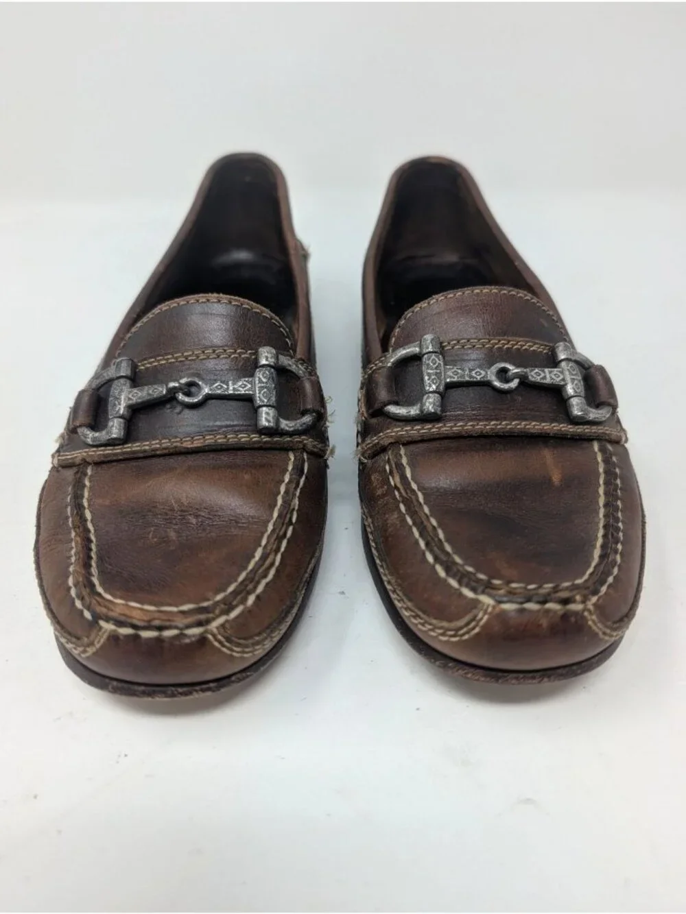 Cole Haan Brown Loafers 6 Leather Country Horsebit